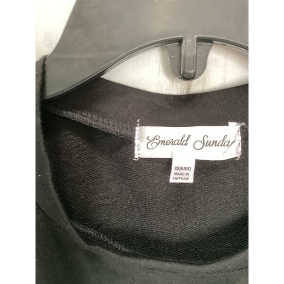 Emerald Sunday Kidswear Purple Colorful Rainbow Skirt Puff Sleeves Dress XS - Picture 3 of 3